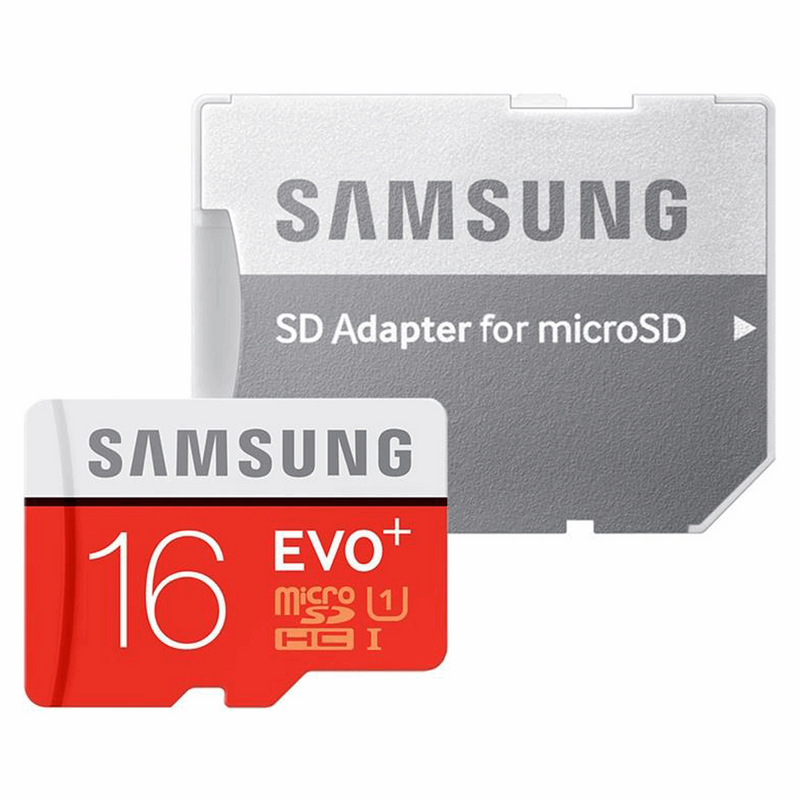 picture کارت حافظه microSDXC سامسونگ مدل Evo Plus کلاس 10 استاندارد UHS-I U1 سرعت 80MBps همراه با آداپتور SD ظرفیت16 گیگابایت