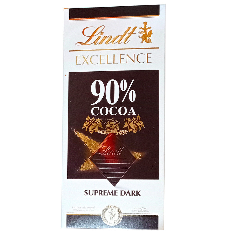 picture شکلات تلخ 90 درصد لینت - 100 گرم