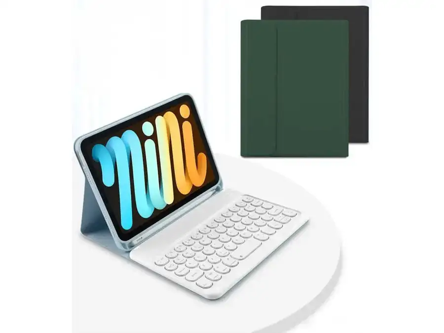 picture قاب کیبورددار آیپد مینی 6 کوتتسی Coteetci iPad Mini 6 Bluetooth keyboard +leather case 61030