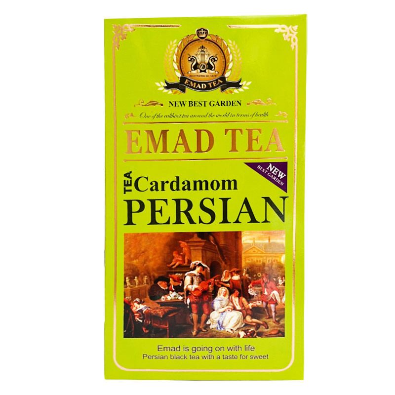 picture چای سیاه ایرانی عماد با تکه های هل - 400 گرم