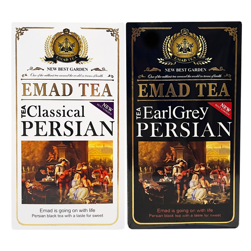 picture چای سیاه کلاسیک ایرانی و عطری عماد - 400 گرم بسته 2 عددی