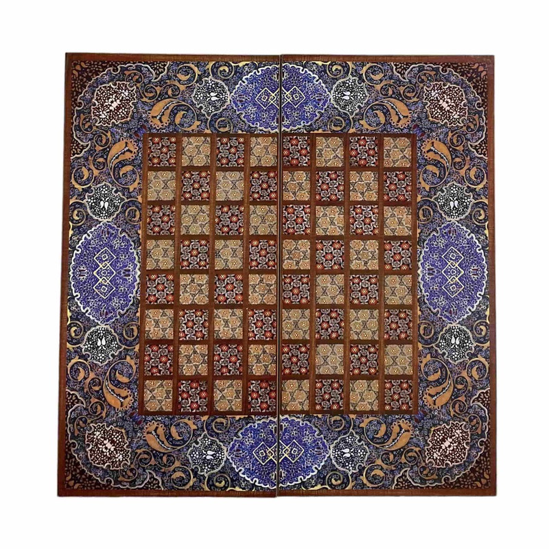 picture صفحه شطرنج مدل چاپی طرح خاتم فرش