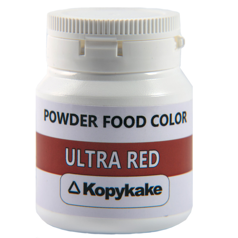 picture رنگ خوراکی پودری محلول در آب قرمز قرمز کپی کیک - 25 گرم