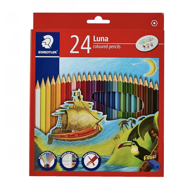 picture مداد رنگی  24 رنگ استدلر مدل Luna24