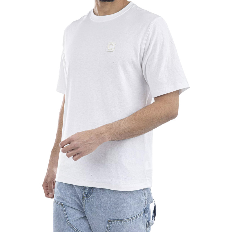 picture تی شرت آستین کوتاه مردانه جوتی جینز مدل یقه گرد کد 1551388 رنگ سفید