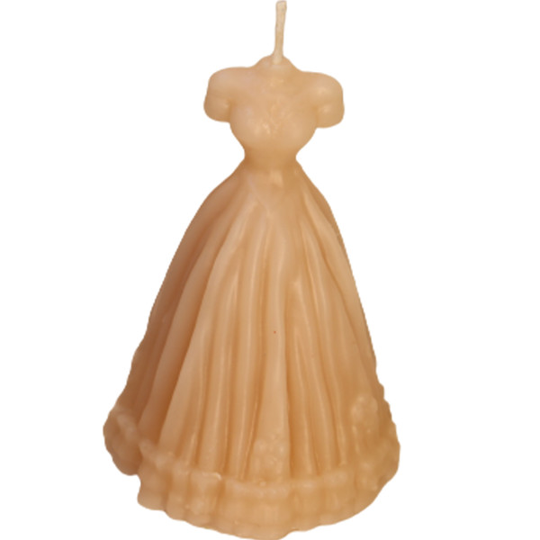picture شمع دست ساز مدل لباس عروس 