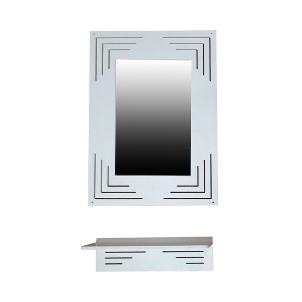 picture آینه خونه خاص مدل خطی به همراه شلف دیواری