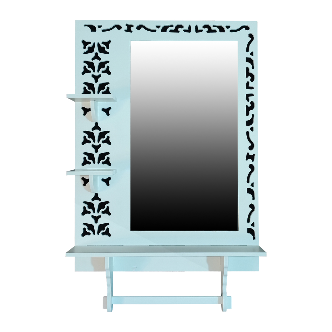 picture آینه سرویس بهداشتی خونه خاص طرح گل