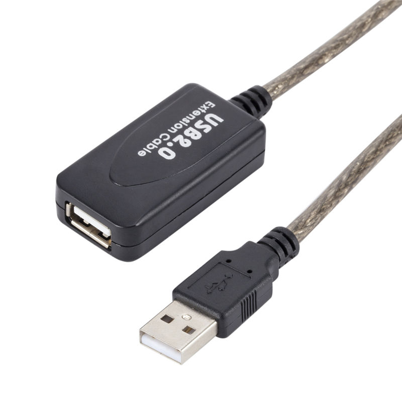 picture کابل افزایش طول 2.0 USB شارک مدل +CHIPSET طول 10 متر 