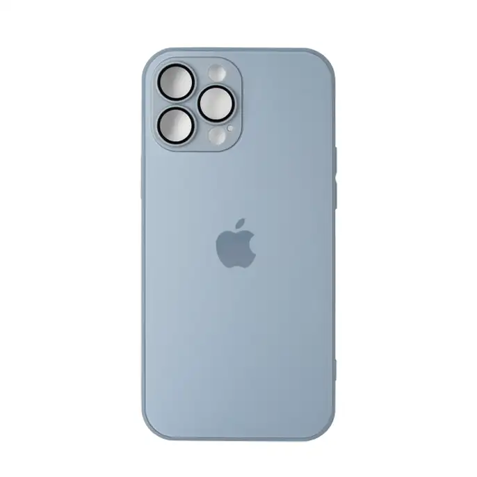 picture قاب گوشی اپل مدل ای جی گلس silicone case مناسب iPhone 13 pro max