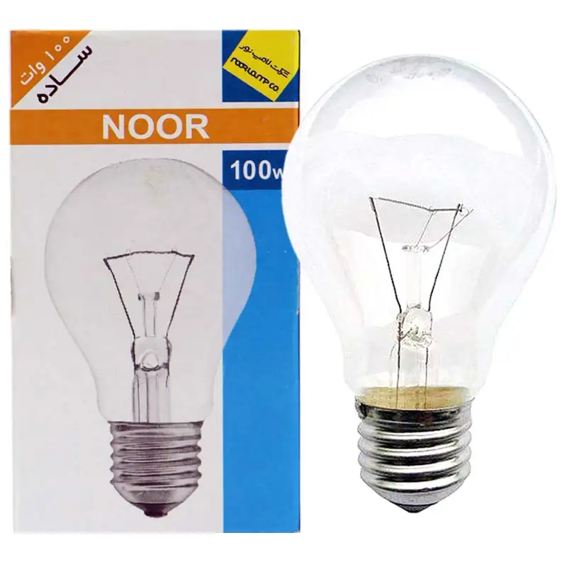 picture لامپ رشته ای لامپ نور Lamp Noor E27 100W
