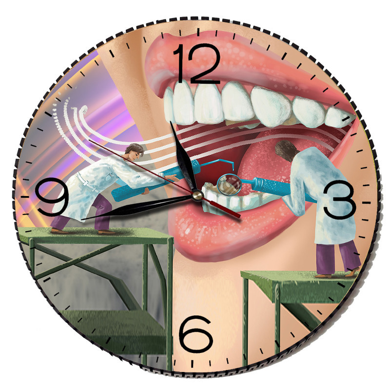 picture ساعت دیواری مدل دندانپزشکی