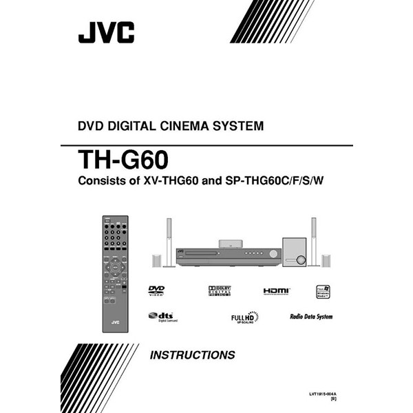 picture سینمای خانگی جی وی سی مدل TH-G60 مجموعه 7 عددی 