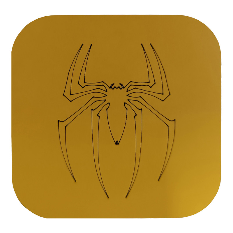 picture زیر لیوانی طرح لوگو مرد عنکبوتی اونجرز مدل A1070