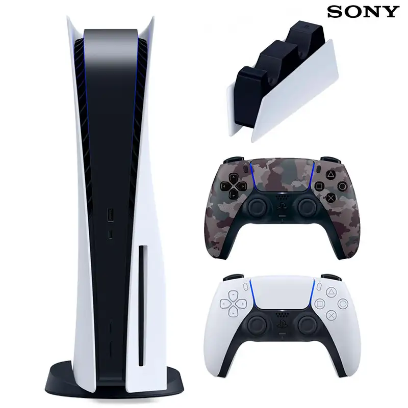 picture کنسول بازی سونی (Sony PlayStation 5 Standard 825GB SSD (V1216 + دسته اضافی چریکی و پایه شارژ