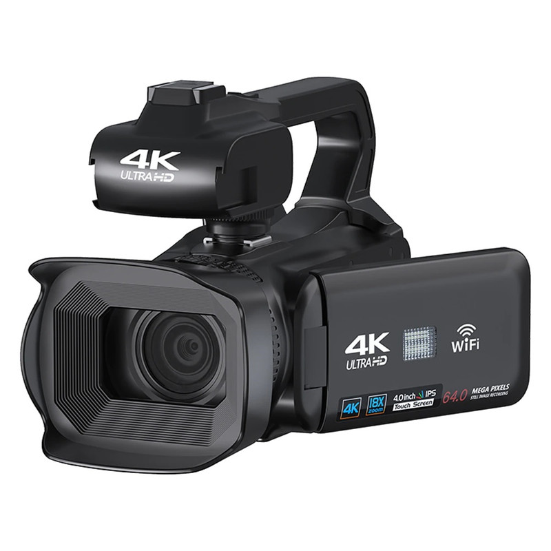 picture دوربین فیلم برداری مدل 4K Ultra HD 64MP Whit wireless mic