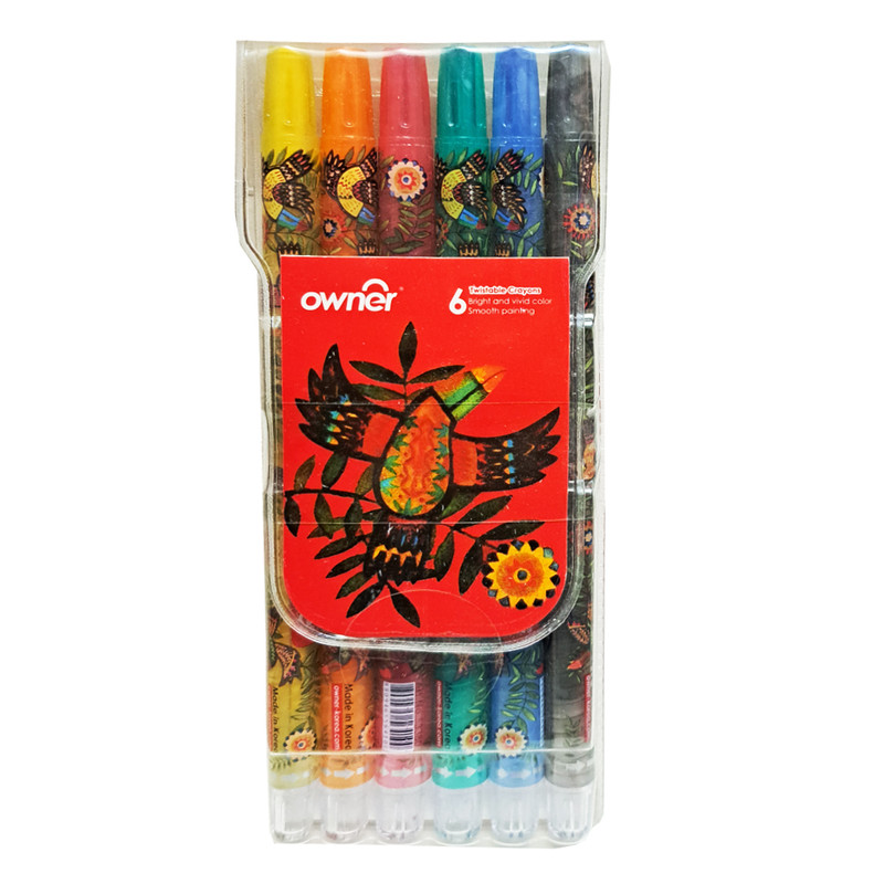 picture مداد شمعی 6 رنگ اونر مدل Twistable کد 533806