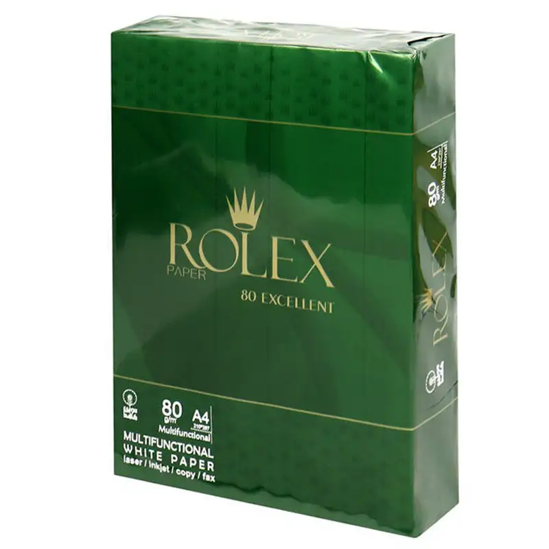picture کاغذ Rolex 80g A4 بسته ۵۰۰ عددی شرینک