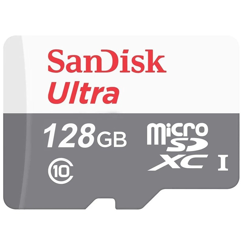 picture کارت حافظه microSDXC سن دیسک مدل Ultra کلاس 10 استاندارد UHS-I U1 سرعت 100MBps ظرفیت 128 گیگابایت