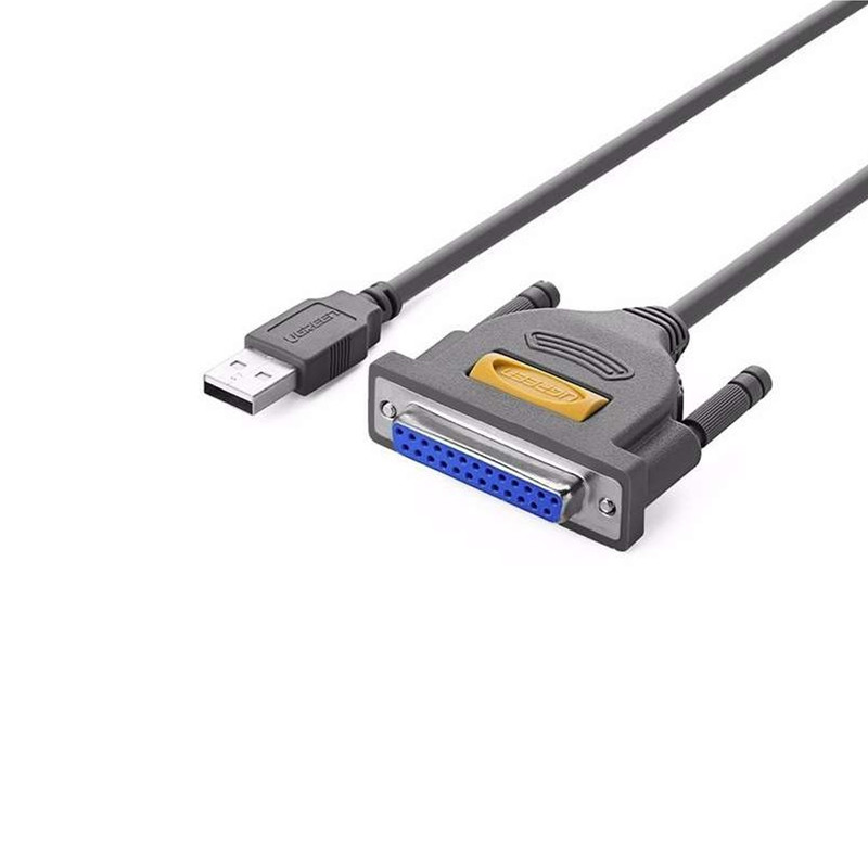 picture کابل تبدیل USB به DB25 parallel یوگرین مدل US167-20224 طول 1.8 متر