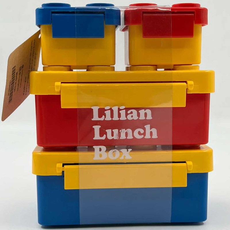 picture ظرف غذای کودک ليليان مدل 4 تکه پازل	