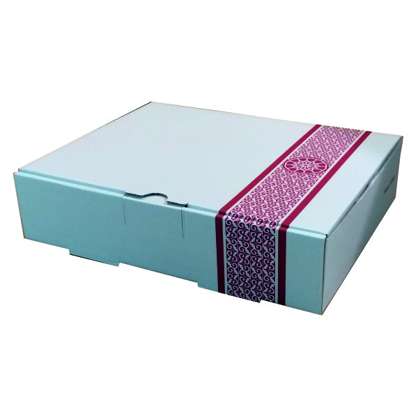 picture جعبه بسته بندی مدل غذای بیرون بر تک پرسی رنگی کد G1 بسته 25 عددی