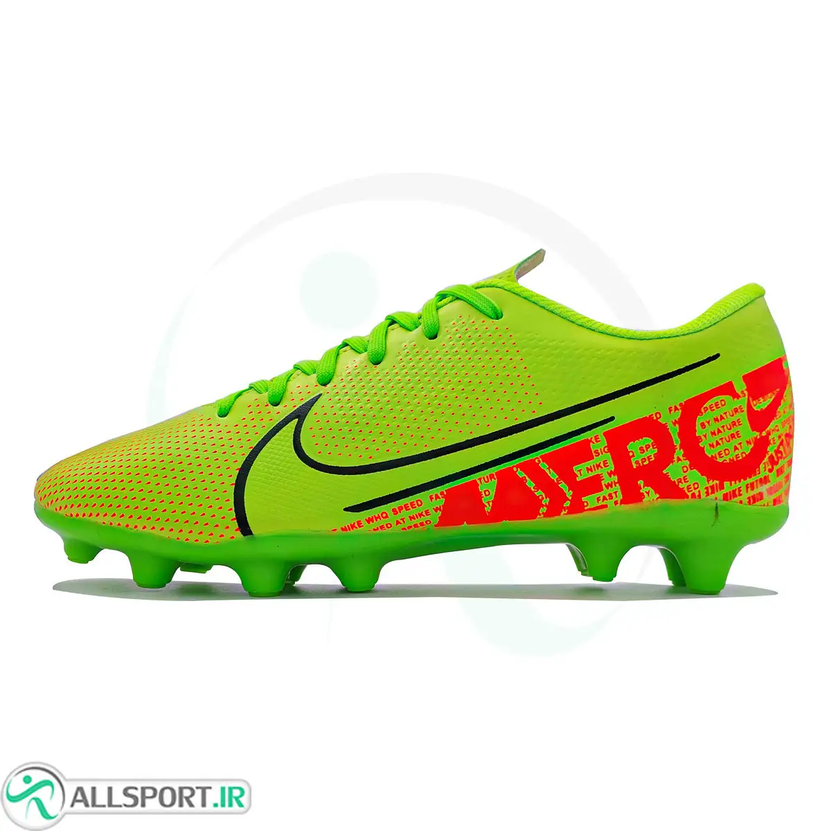 picture کفش فوتبال سایز کوچک نایک مرکوریال  طرح اصلی Nike Mercurial FG Green