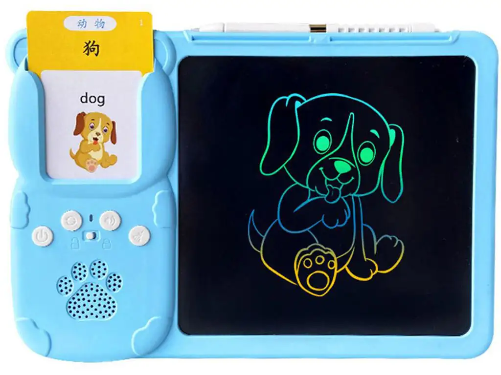 picture تخته دیجیتال آموزش نقاشی و نوشتن سخنگو Talking Flash Cards, Early Education Machine with LCD Writing Tablet for Toddlers