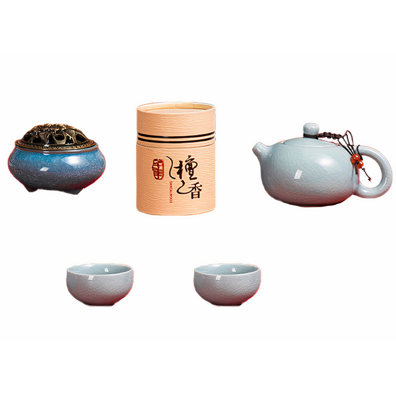 picture سرویس چای خوری 5 پارچه مدل ست هدیه سنتی چین کد CH-01