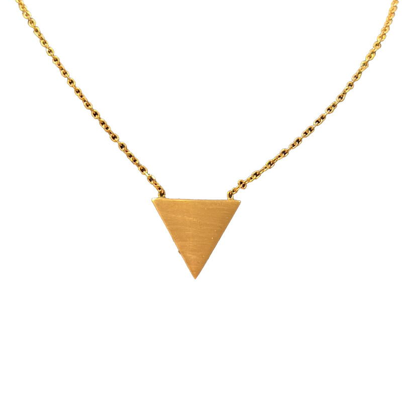 picture گردنبند طلا 18 عیار زنانه مدل مثلث