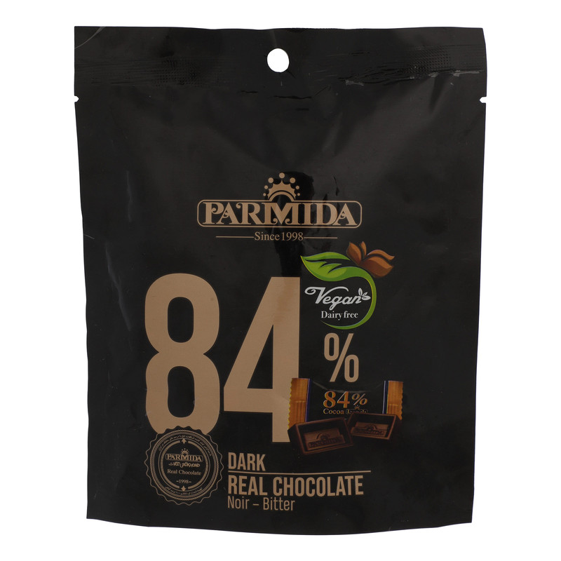 picture شکلات تلخ 84 درصد پارمیدا - 70 گرم  