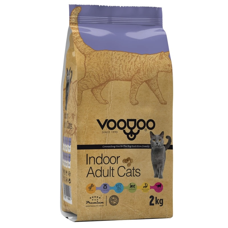 picture غذای خشک گربه بالغ وودو مدل Adult وزن 2 کیلوگرم