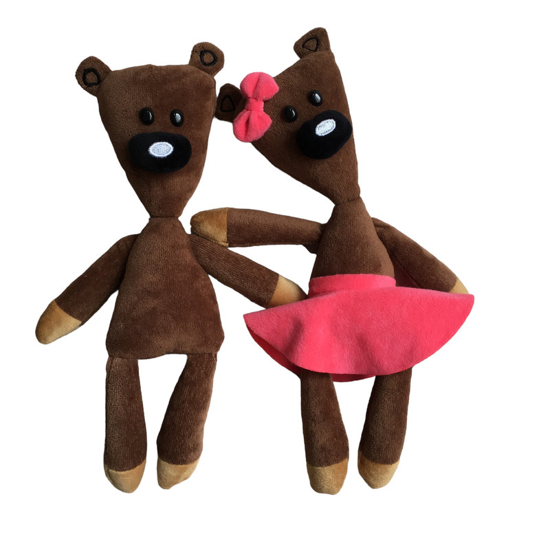 picture عروسک مدل خرس دختر و پسر كد TD مجموعه 2 عددى