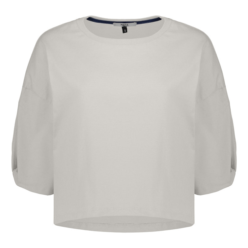 picture تی شرت آستین کوتاه زنانه نیزل مدل 0690-001 رنگ سفید