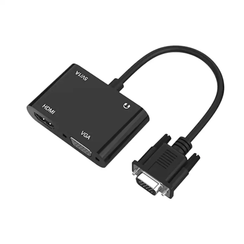 picture مبدل VGA به HDMI و VGA مدل VGA To HDMI VGA Adapter HT080