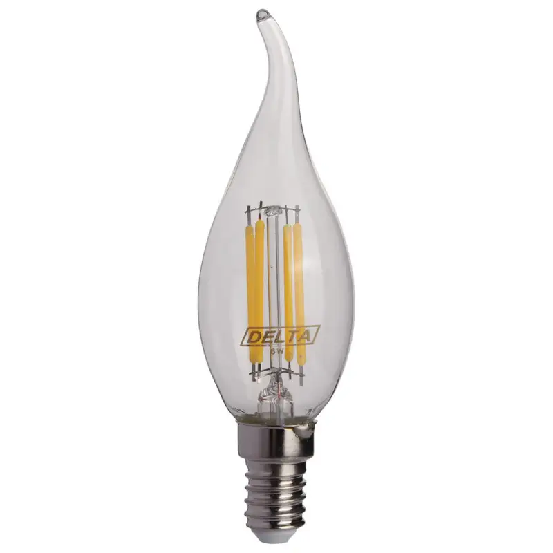 picture لامپ شمعی LED اشکی دلتا Delta Candle E14 6W