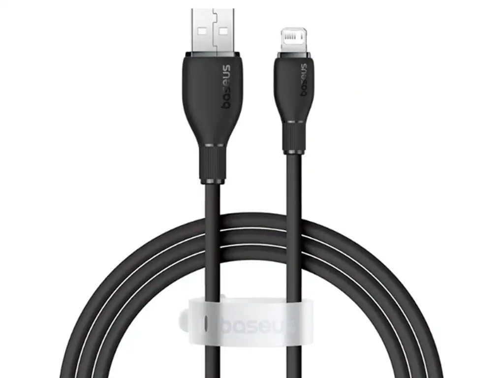 picture کابل شارژ سریع یو اس بی به لایتنینگ 2.4 آمپر 1.2 متری بیسوس Baseus P10355700311-00 2.4A Charging cable USB to Lightning iOS devices iPhone/iPad/iPod