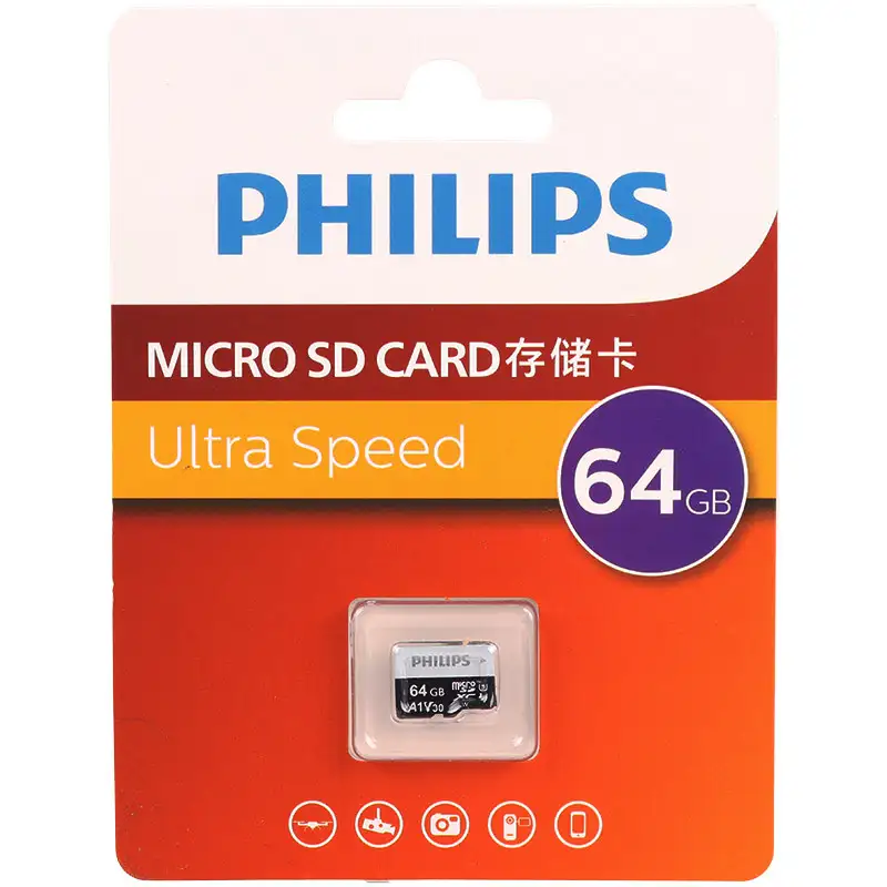 picture رم میکرو 64 گیگ فیلیپس Philips Ultra Speed U3 A1 V30