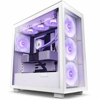 picture کیس ان زد ایکس تی NZXT H7 Elite (2023) Matte White