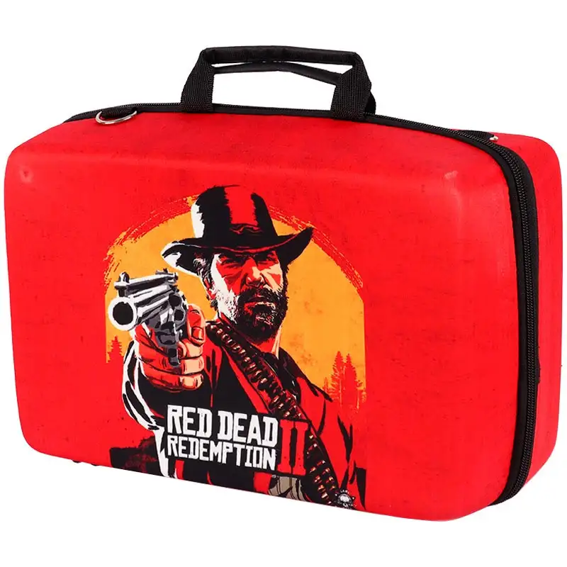 picture کیف کنسول بازی PS5 Slim طرح Red Dead Redemption 2