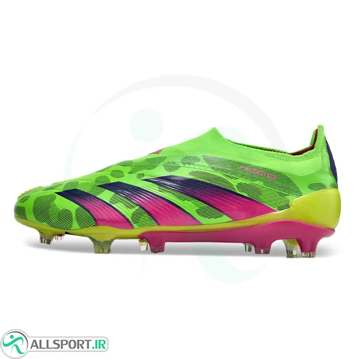 picture کفش فوتبال آدیداس ایکس طرح اصلی Adidas Predator Accuracy+ FG Green Purple