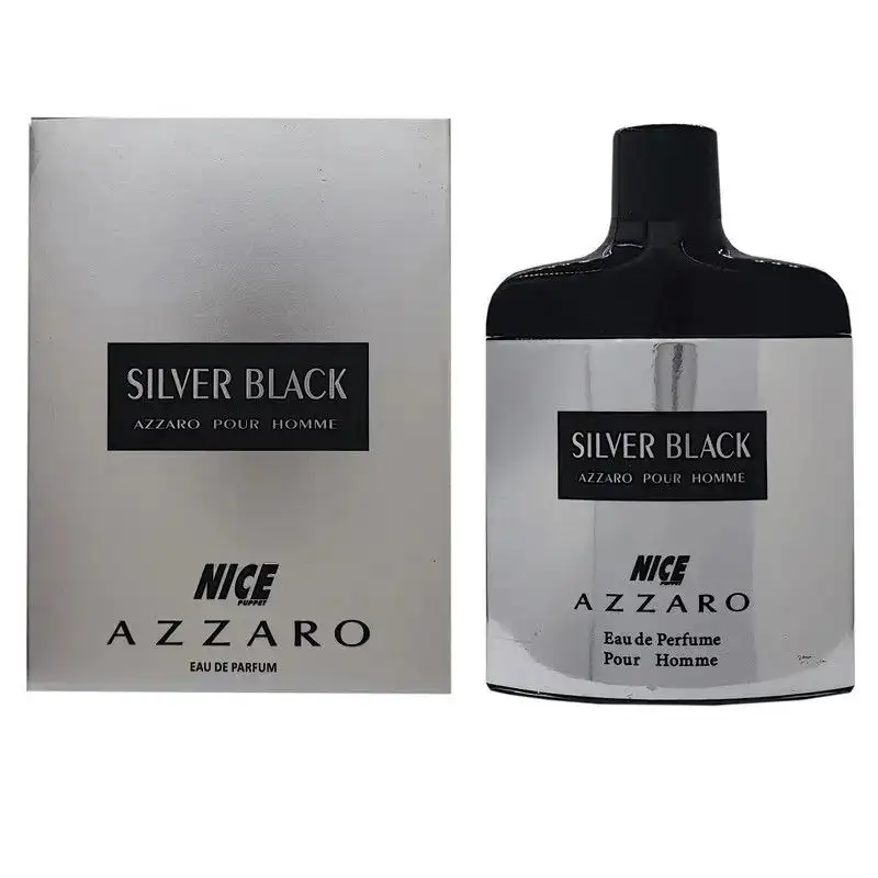 picture ادوپرفیوم مردانه نایس پاپت مدل Azzaro Silver Black حجم 85 میل