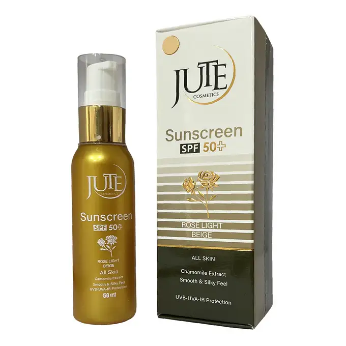 picture کرم ضد آفتاب ژوت با کد 1310010062 ( Jute Sunscreen Foundation Cream For All Skin Type Spf 50 Roselight Beige )