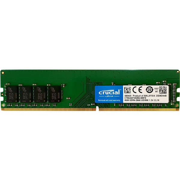 رم دسکتاپ DDR4 تک کاناله 2666 مگاهرتز CL19 کروشیال مدل CT8G4DFS8266 ظرفیت 8 گیگابایت  1112222
