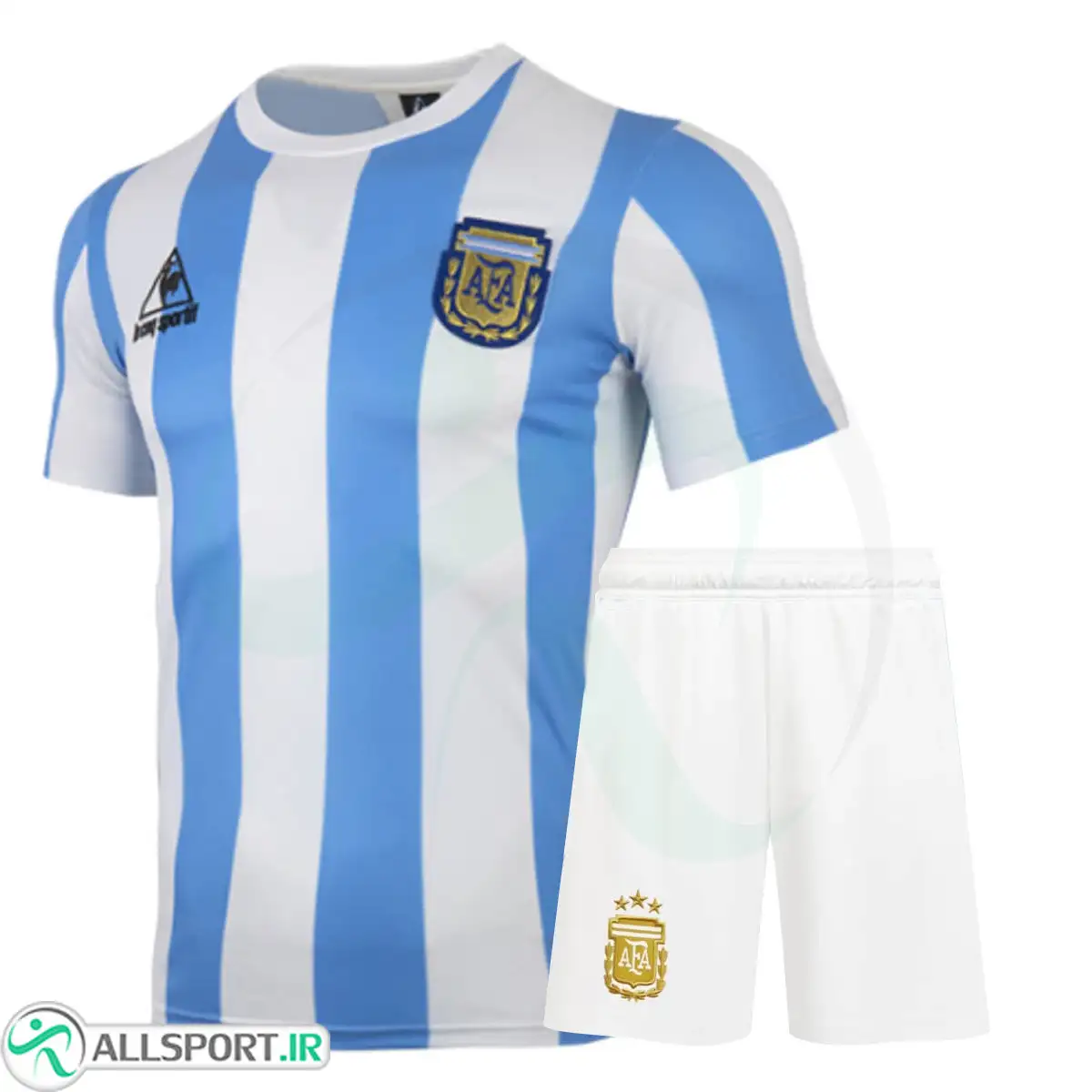 picture پیراهن شورت  کلاسیک آرژانتین Argentina Classic 1986 Kit