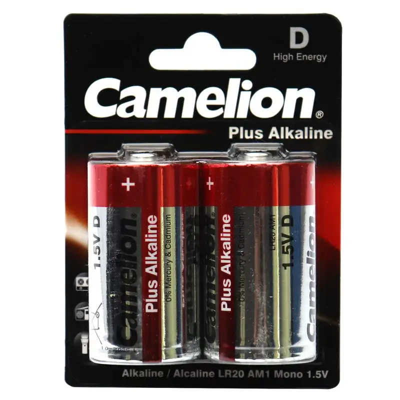 باتری دوتایی بزرگ Camelion Plus Alkaline 1.5V D 11127375
