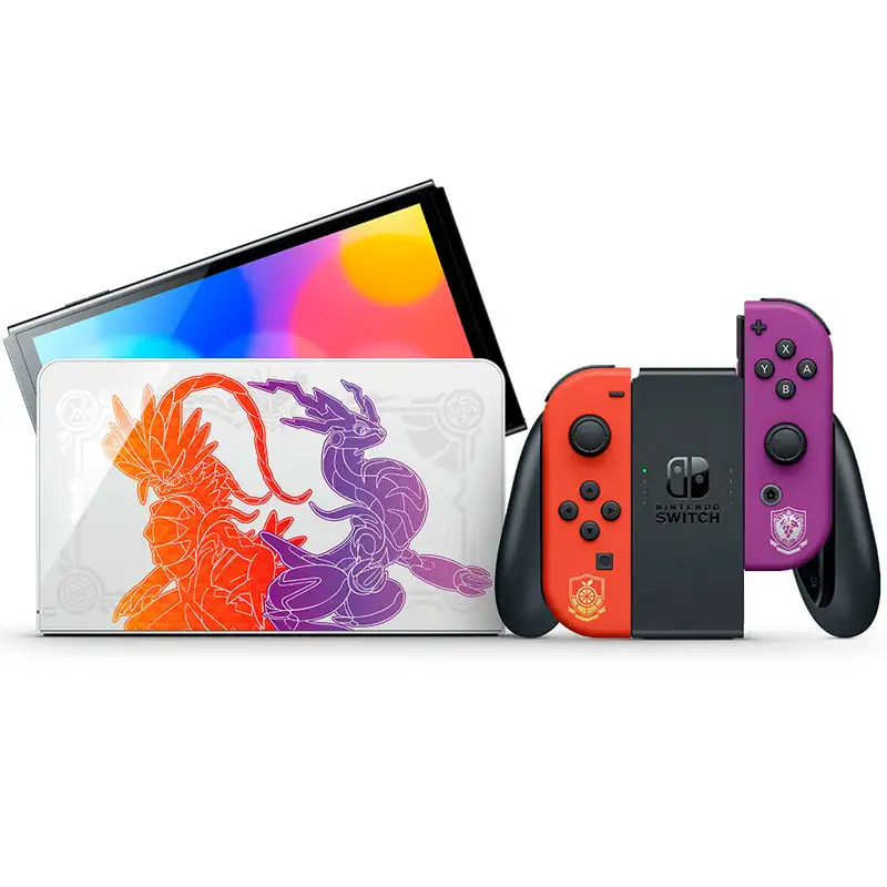 picture کنسول بازی نینتندو Nintendo Switch OLED Pokemon Scarlet and Violet Edition 4GB 64GB استوک