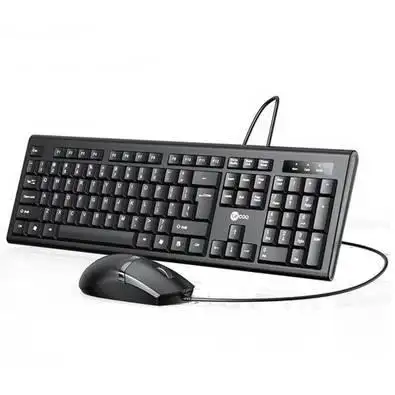 picture کیبورد لنوو مدل Wired keyboard mouse Lecoo-CM102