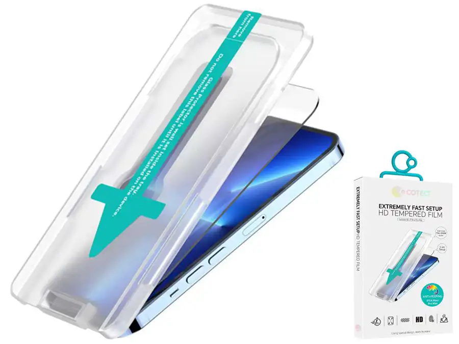 picture گلس پرایویسی آیفون 14 پرومکس کوتتسی COTECi Privacy tempered glass iphone 14 pro max 35013