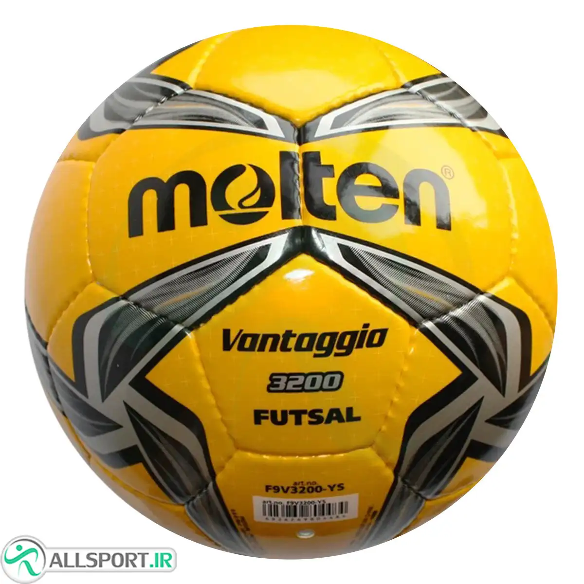 picture توپ فوتسال مولتن دوخت  Molten Vantaggio3200 Soccer Ball 4  Yellow Black